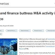Tech and finance buttress M&A activity in Mexico